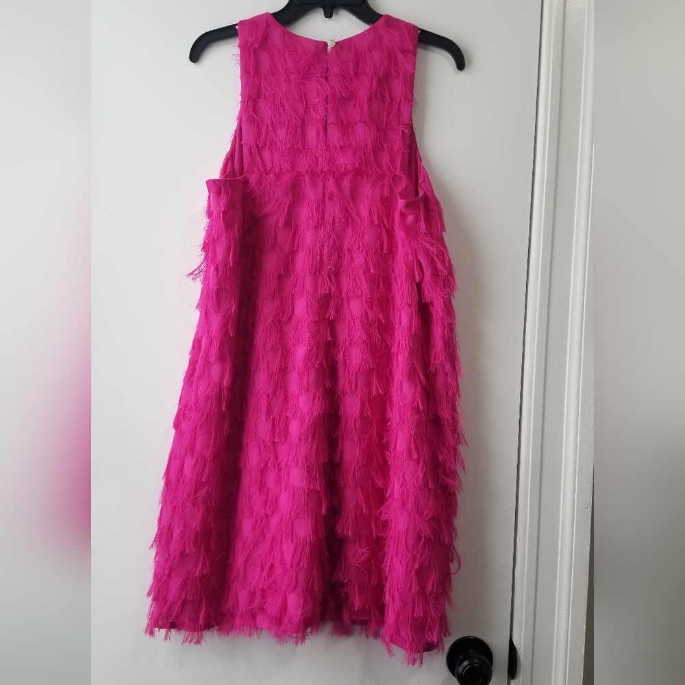 By Anthropologie Roxie Textured Finger Shift Dress Size 12 - Picture 7 of 13